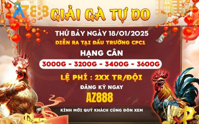 Thông Báo Giải Gà Tự Do Mừng Xuân Ất Tỵ 2025 Tại CPC1 Ngày 18/1/2025